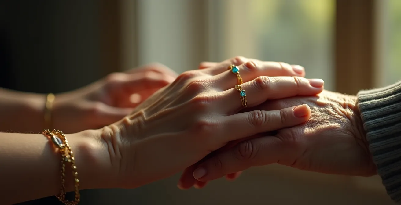 Eleganter Schmuck der Meilensteine einer Frau über ihr ganzes Leben hinweg symbolisiert