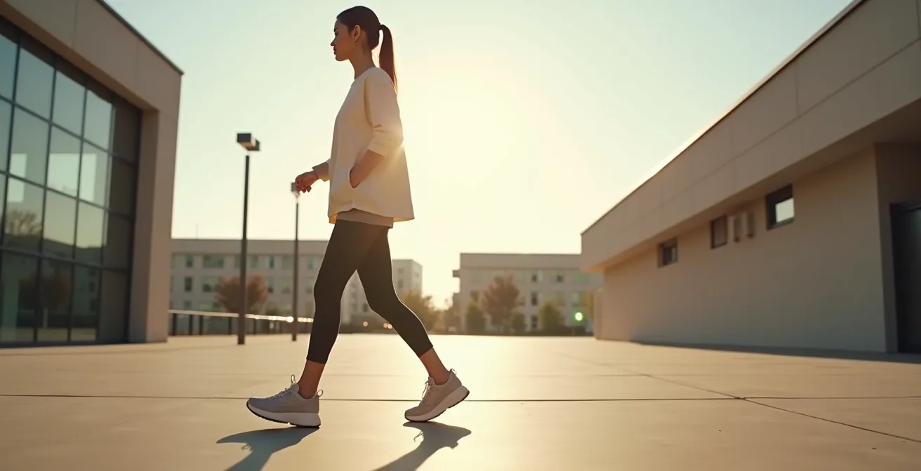 Athleisure-Mode in deutscher Großstadt mit urbaner Architektur