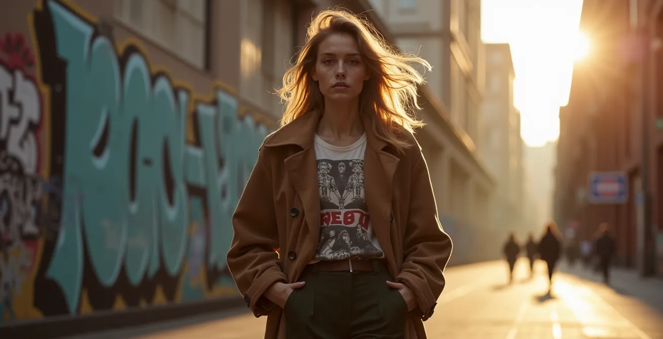 Lässiger urbaner Look im Berliner Kontext